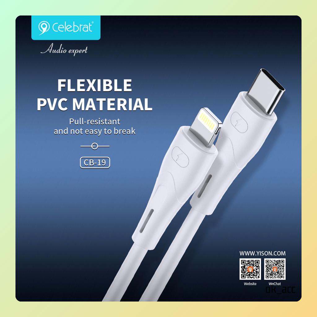 Kabel data cable Celebrat CB19T-i CBT19T-T CB09m CB09i CB09t charger chasan for android type C phone