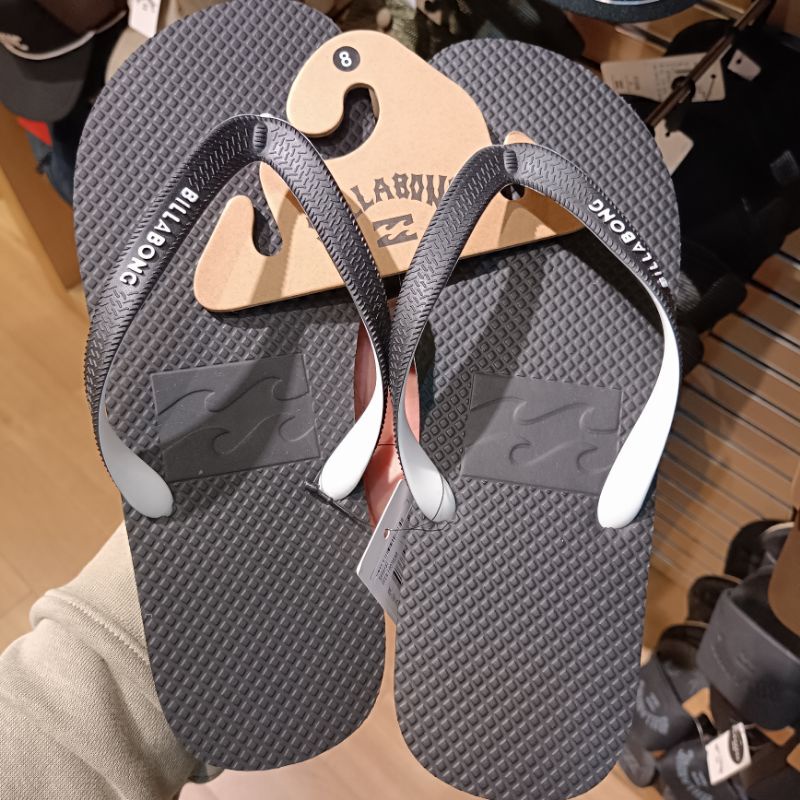 Sandal jepit pria Billabong black grey thongs