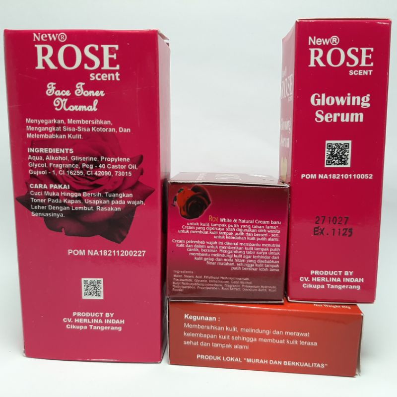 PAKET CREAM ROSE ORIGINAL GLOWING [SABUN KOTAK]