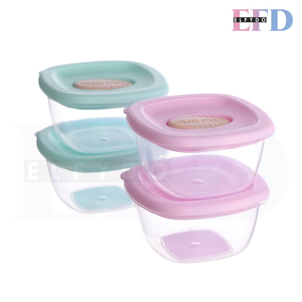 ELFYDO HL0432 Baby Food Container Penutup Lock Perpcs Kotak Plastik Kotak Makanan Wadah MPASI