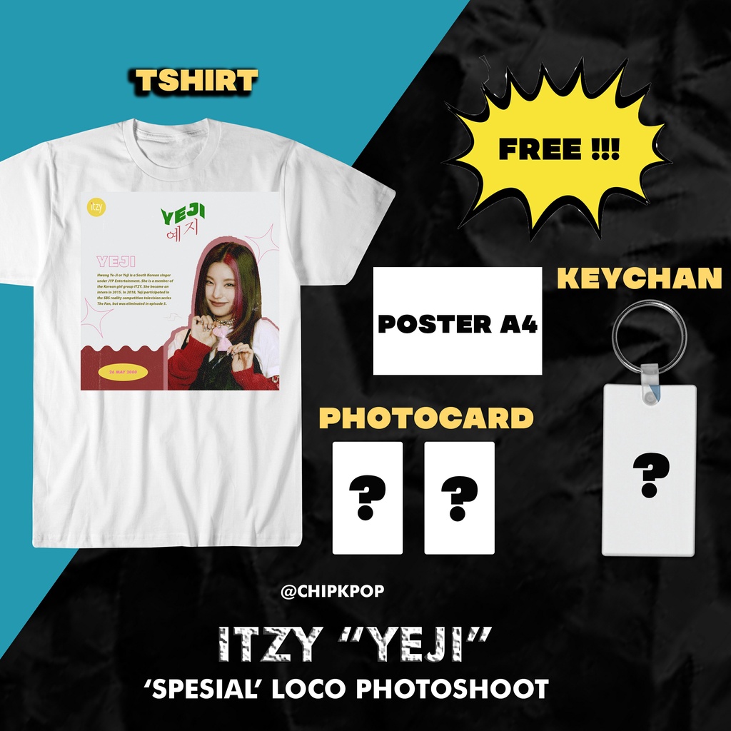 YEJI ITZY I KAOS ITZY I KAOS KPOP MURAH I PHOTOCARD YEJI ITZY I BAJU ITZY I ALBUM ITZY