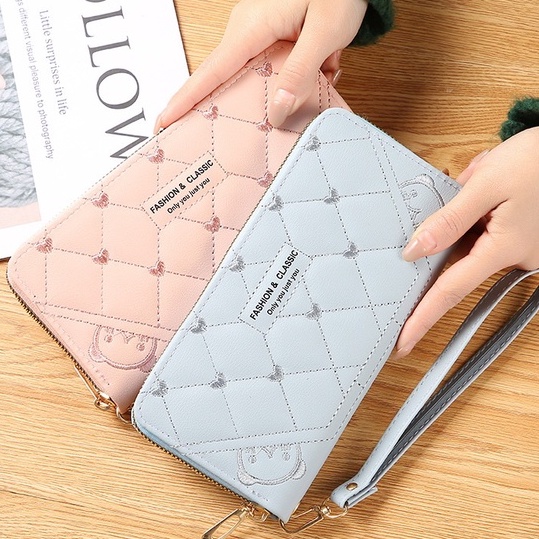 Dompet Panjang Wanita Import Dompet Cewek Kekinian Murah Fashion Korea Style D81