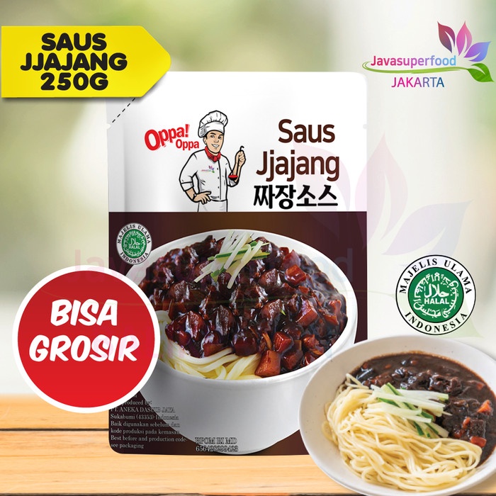 Saus Jjajang Halal Pasta Kedelai Hitam 250G Saus Jajangmyeon OppaOppa
