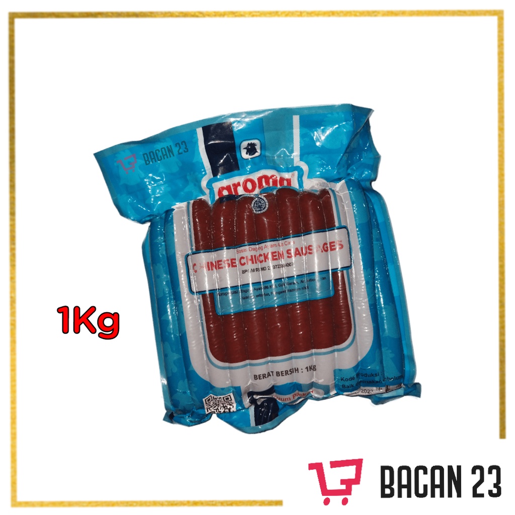 

Aroma Chinese Chicken Sausages (1kg) - (Sosis Ayam Aroma Lapchiong) / Bacan 23 - Bacan 23