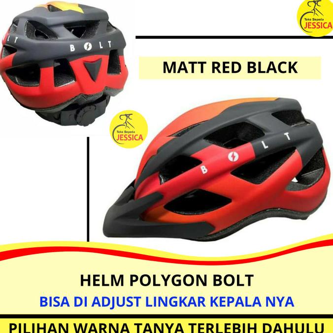 Diskon [COD] Helm Sepeda MTB Roadbike Polygon Bolt