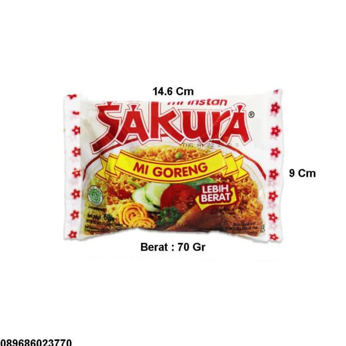 MIE SAKURA GORENG INSTANT 60 GR PER 1 PCS [SWEETSPACE]