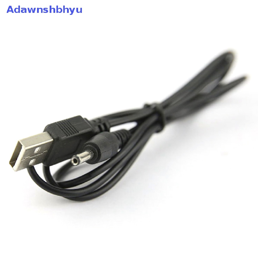 Adhyu USB Port to 2.5 3.5 4.0 5.5mm 5V DC Barrel Jack Kabel Listrik Cord Connector Black ID