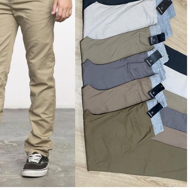 EXCLUSIVECelana Chino Nevada Pria Celana Chinoz Panjang Pria Chinos Cowok Clana Kerja Kantor Casual 