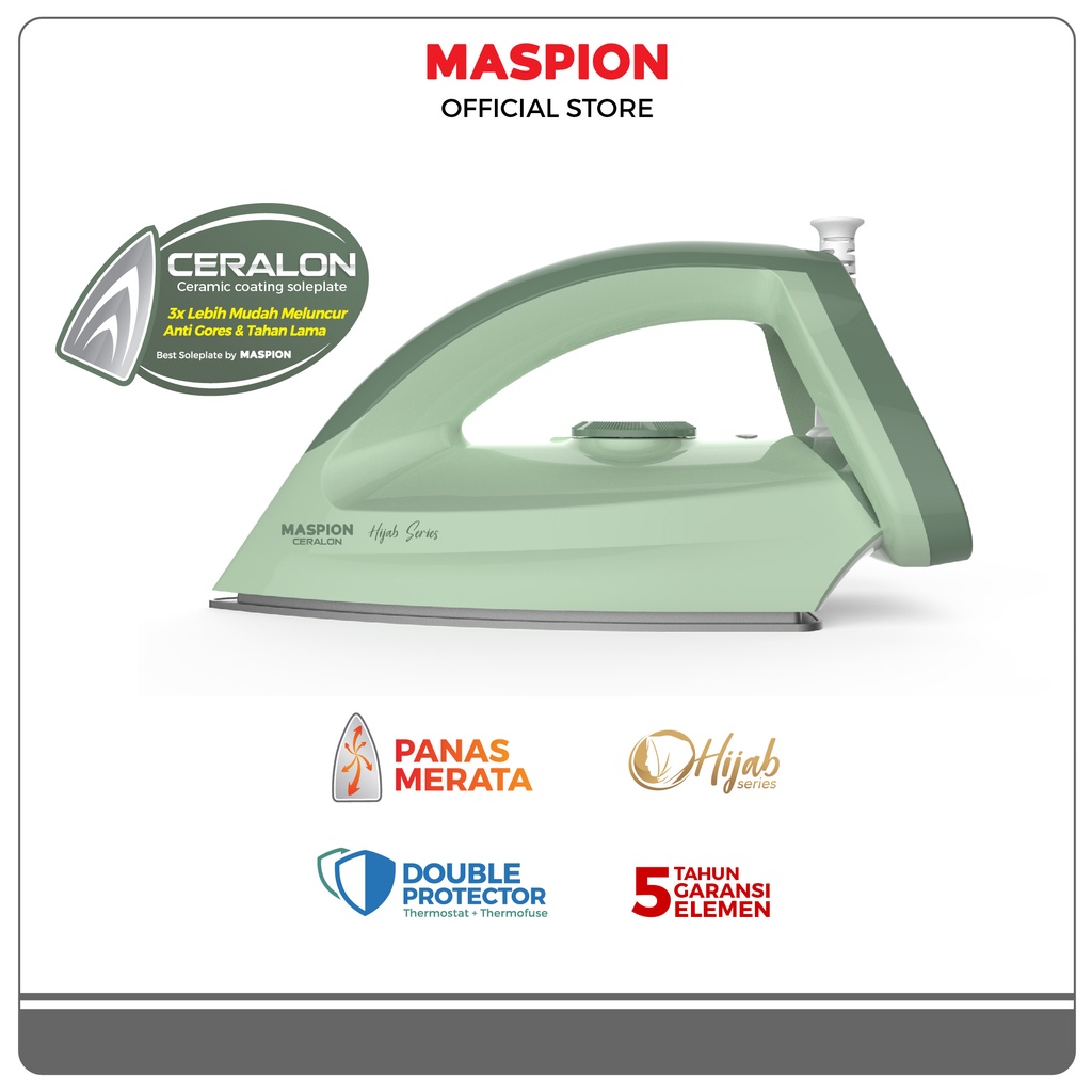Maspion Setrika Automatic Iron Hijab Series HA-365