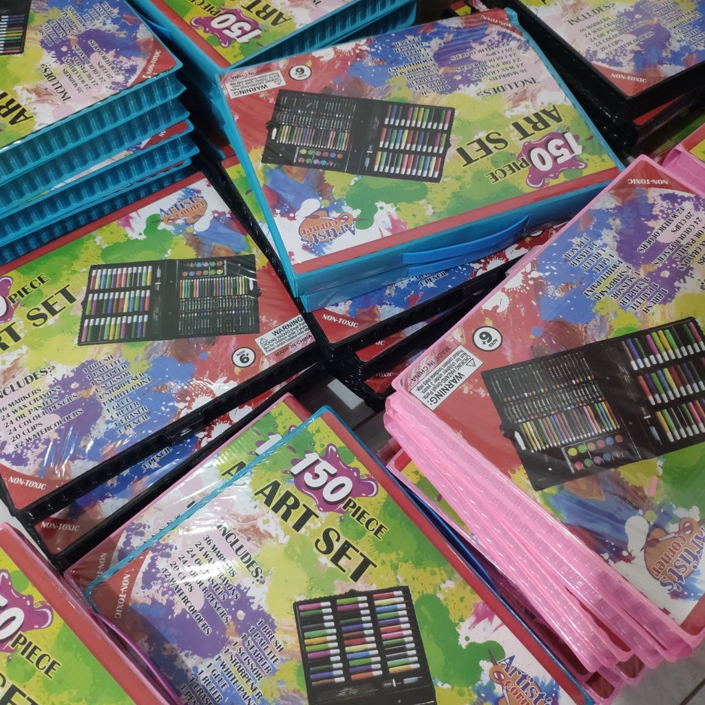 

Crayon Set 150 Pcs / Alat lukis - Lengkap dengan Alat tulis lukis