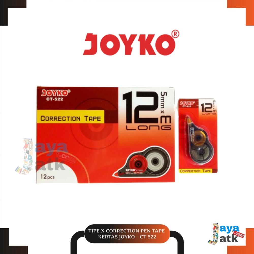 

[ LUSIN ] TIPEX CORRECTION PEN TAPE KERTAS - JOYKO CT-522 / CT-522P MURAH TERLARISS...,,,,,