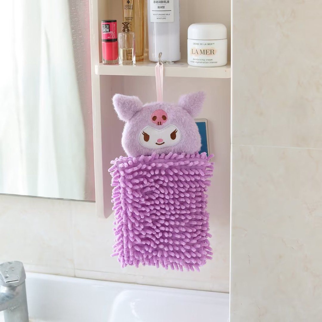 KAIN LAP TANGAN MICROFIBER CENDOL MELODY CINNAMOROLL KUROMI HELLO KITTY POMPOMPURIN HAND TOWEL IMPOR