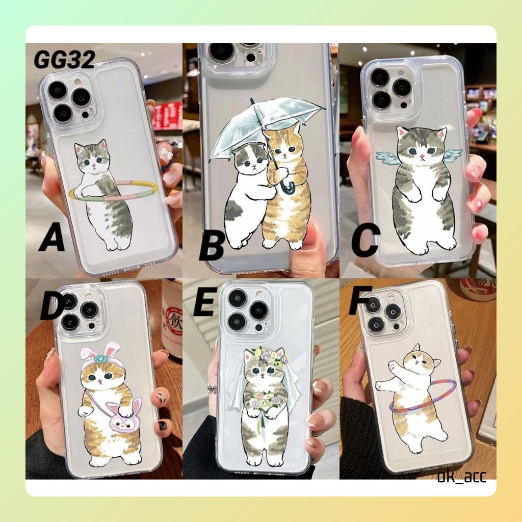 Casing Motif estetika GG32 Cat for Xiaomi Redmi 6A 8 9 Prime 9A 9i 9C 9T 10 10A 10C 11 11a 11s 11t 12 12C A1 A1+ A2 Note 5 10s 5G Pro Poco C40 M2 M3 M4 M5s X3 X5 NFC