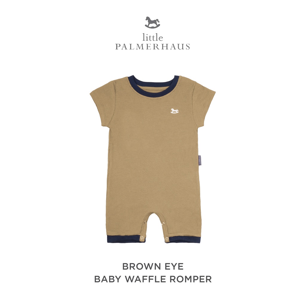 Little Palmerhaus Baby Waffle Romper Bayi 0-12 Bulan