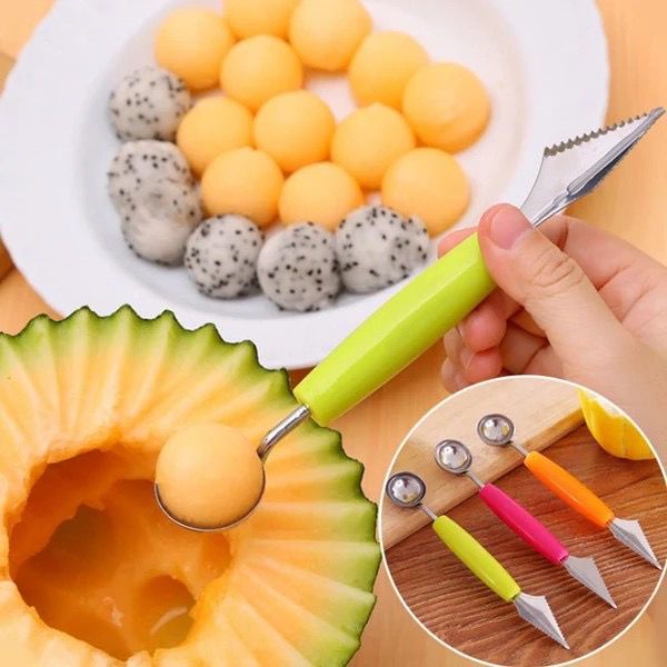 1234OS - Serutan Buah / Alat Pengupas Buah / Sendok Serut Scoop Buah / Spoon Fruit / Pisau Buah