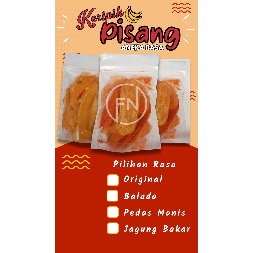 

Keripik Pisang Aneka Rasa Renyah | Snack Banana Gurih Enak