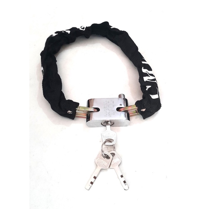 GEMBOK RANTAI DILAPISI KAIN - Gembok Model Rantai Pengaman Serbaguna - Kenji Shop