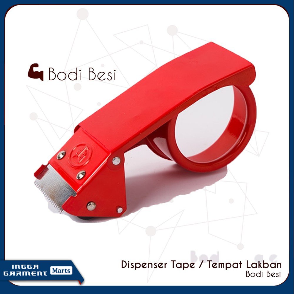

Dispenser Tape Tempat Pemotong Lakban Bodi Besi Tajam MURAH
