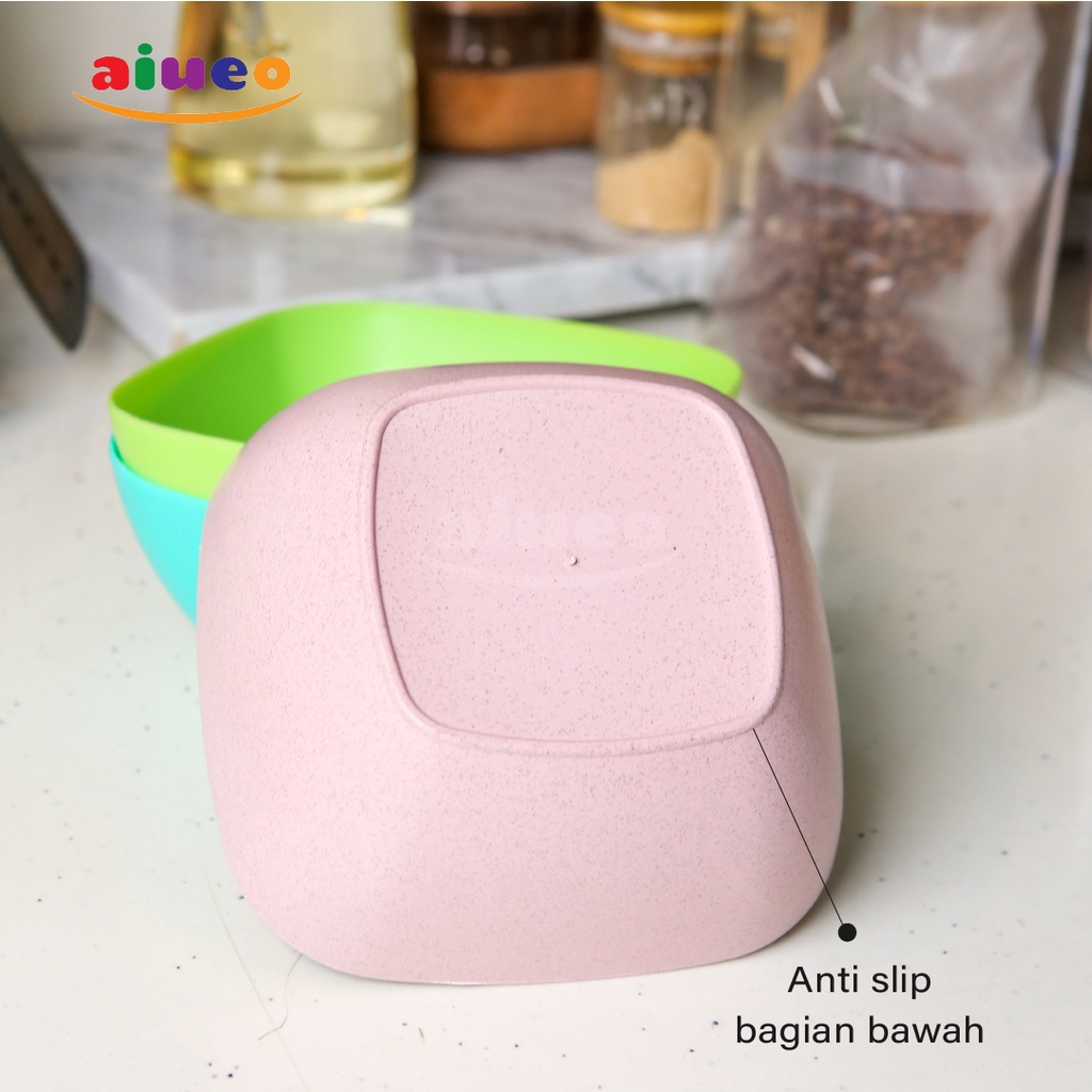 AIUEO | Mangkok Plastik Murah BPA Free | Mangkuk keramik | Mangkok Anak lucu | Mangkok murah