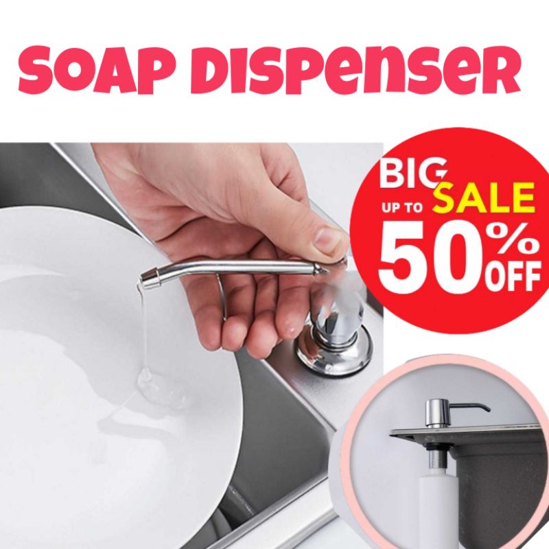 Tempat Sabun Keran Air Wastafel Soap Dispenser Botol Sabun Tanam Tempat Sabun Keran Air Wastafel Soap Dispenser 220ml