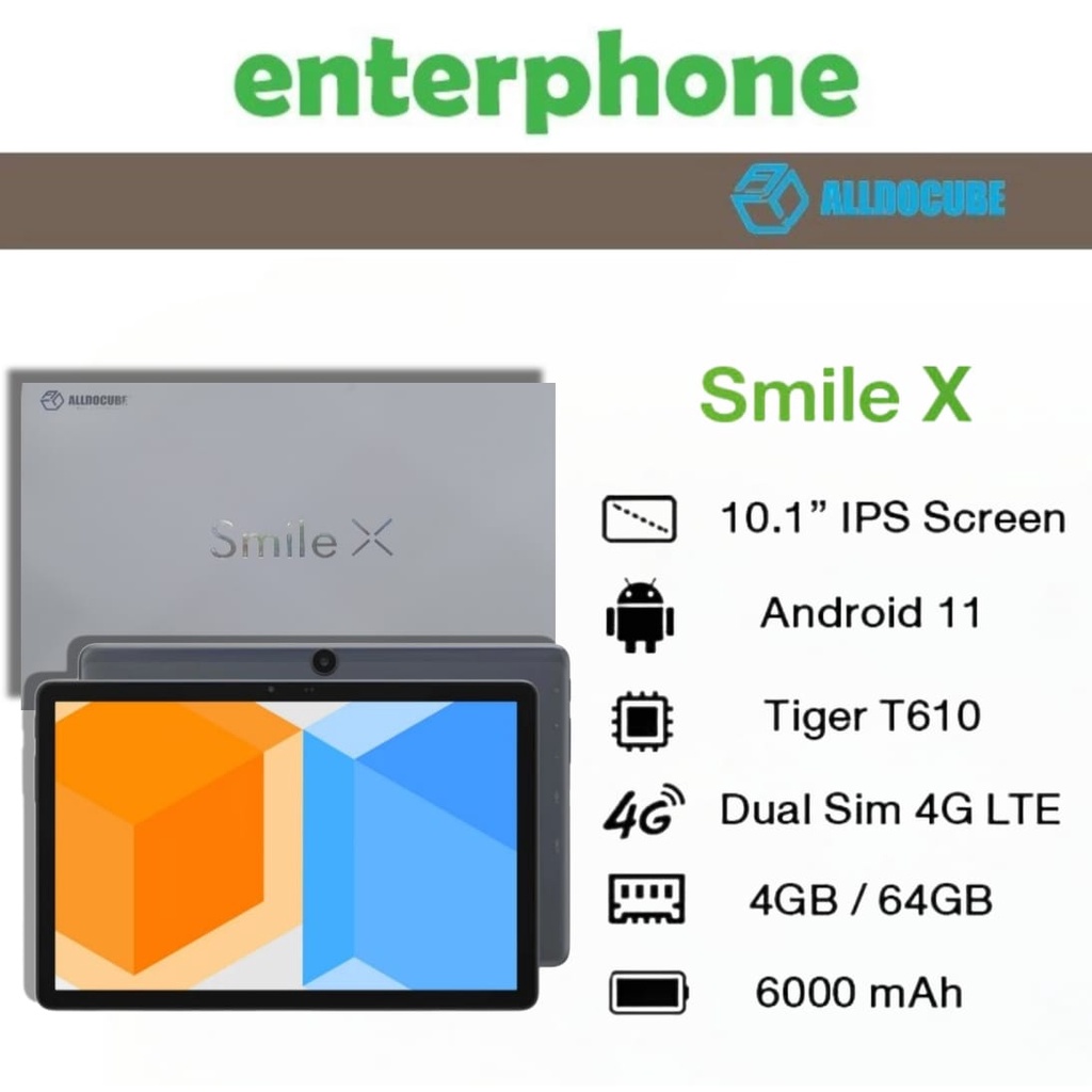 Alldocube Smile X 4GB RAM 64GB ROM 4G LTE 10.1 Inci Tablet Android 11