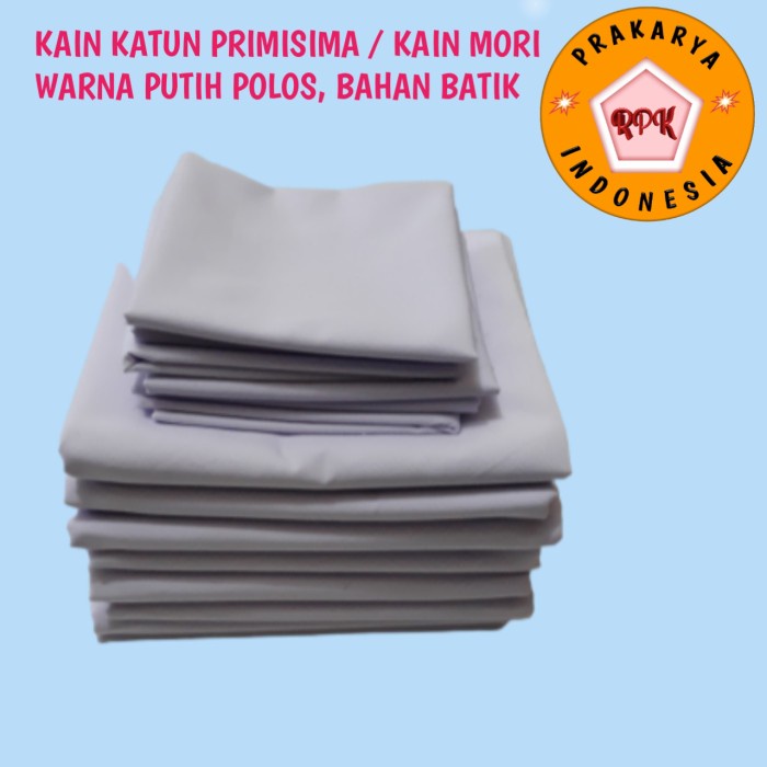 Kain Kain Mori Primisima Putih Polos