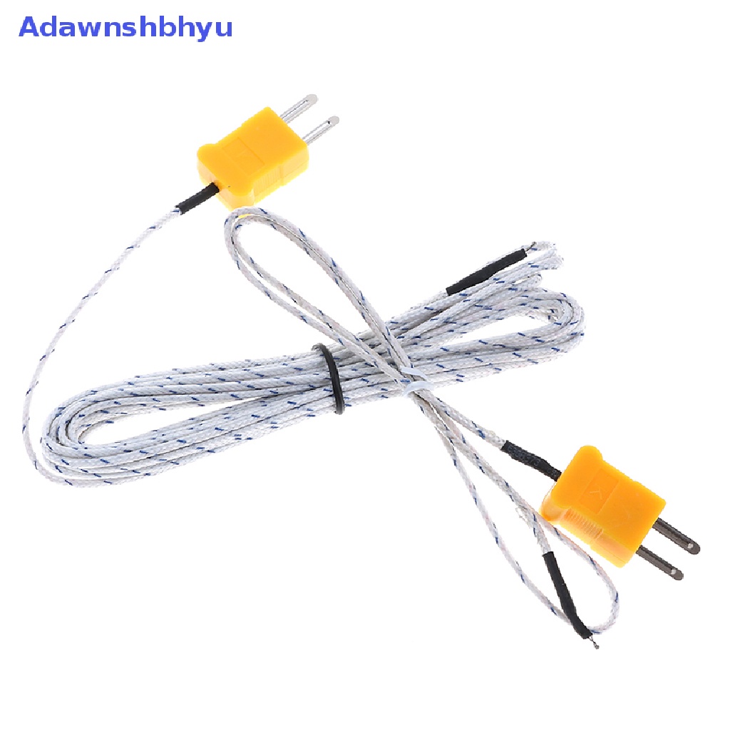 Adhyu 1PC K type sensor Suhu thermocouple probe Kabel Kawat 0.5/4m ID