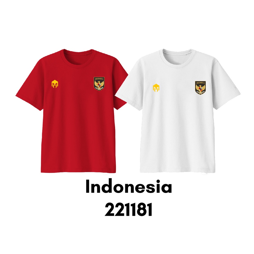 Baju Kaos Bola Piala AFF 2022 Edisi INDONESIA MALAYSIA THAILAND Ready Bayi Anak Dewasa Bahan Katun Combed 30s