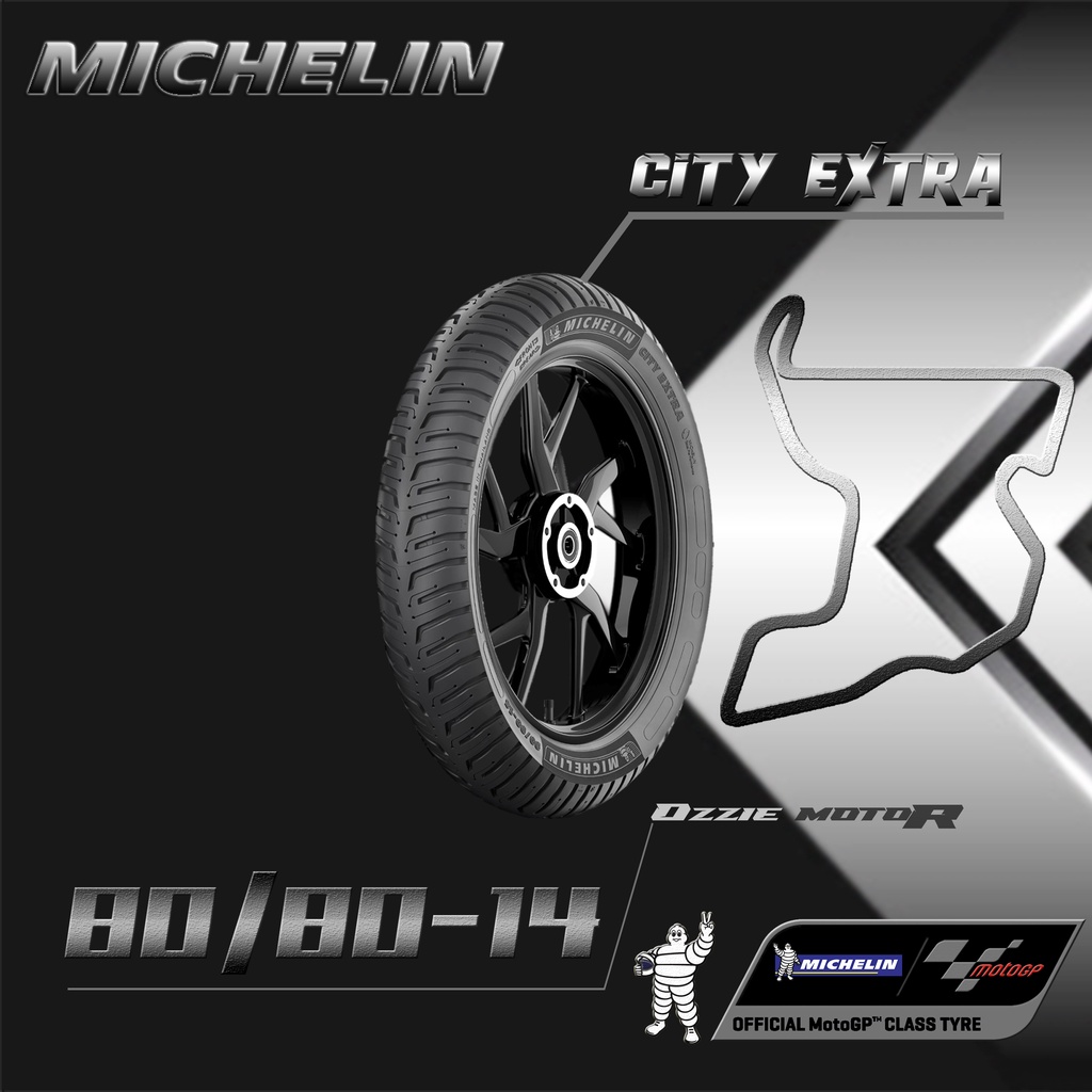 MICHELIN CITY EXTRA BAN MATIC TUBELESS RING 14 UKURAN 80/80-14 | 80/90-14 | 90/90-14 | 100/80-14 | 110/80-14 BAN MOTOR BEAT VARIO NEX MIO PCX LEXY