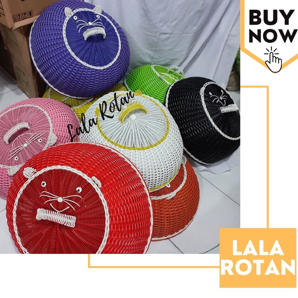 Tudung Saji Karakter Rotan Sintetis TERMURAH