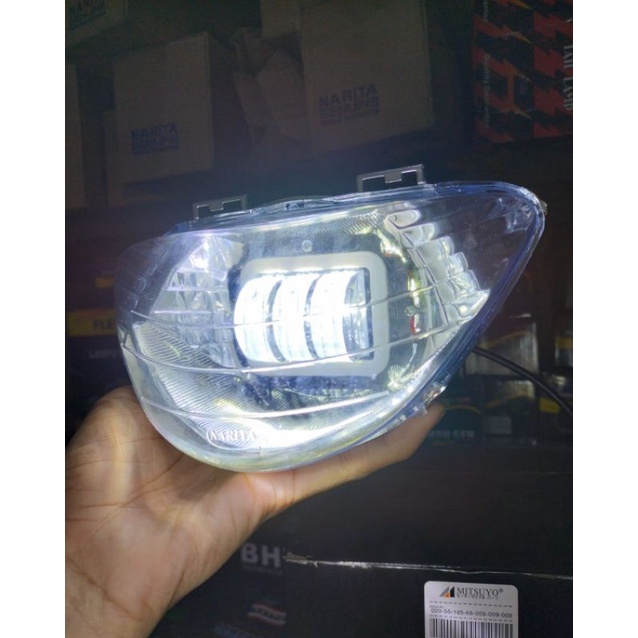 Reflektor Lampu Depan Satria Hiu 2 Tak Malaysia Daymaker Kualitas Terbaik
