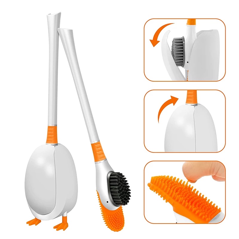 Sikat Toilet Bebek Toilet Brush Pembersih Closet Silicon