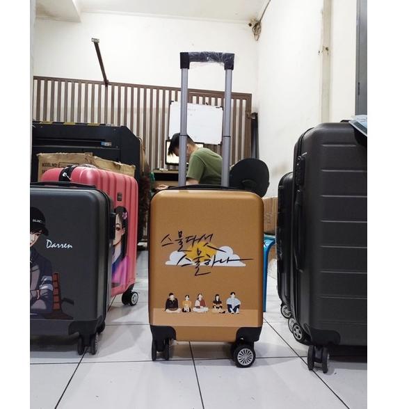 [Art. 4447] Koper Kabin Ukuran 16 inch Custom Karakter, koper logo custom koper kecil