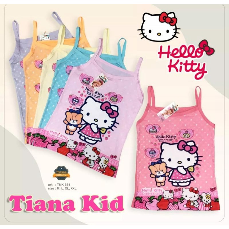 2 PCS singlet anak karakter tiana kids Tang Top Anak Karakter