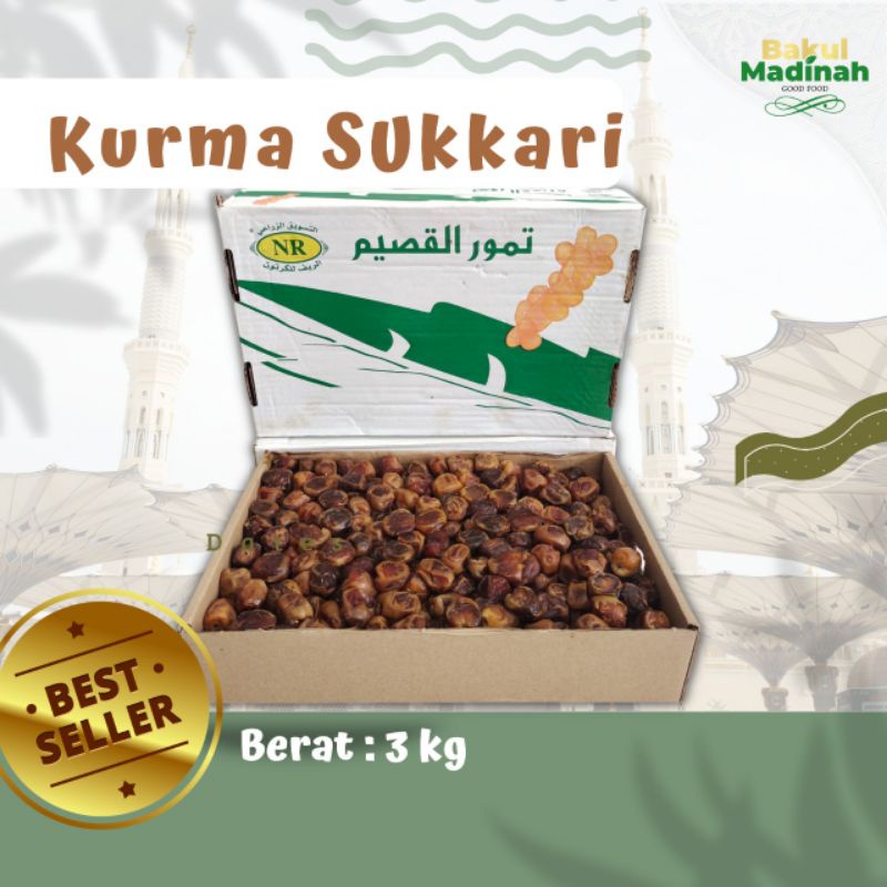 

bakul madinah - Kurma Sukari Alqassim Lembut Manis Termurah