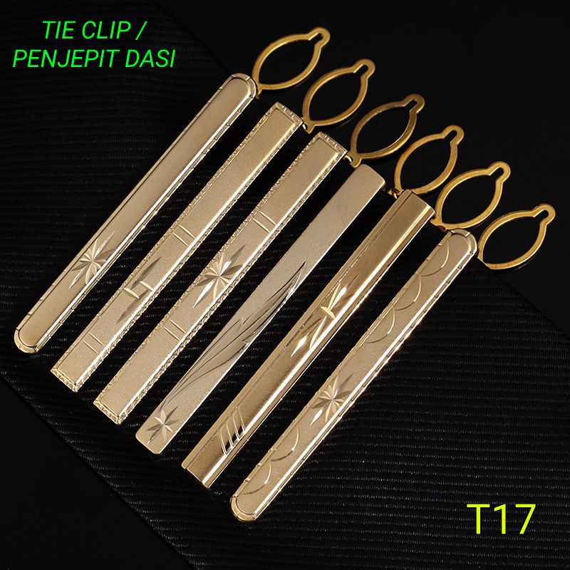 Penjepit Dasi Pria Tie Clip Jepit Dasi T17 T26 Import Premium