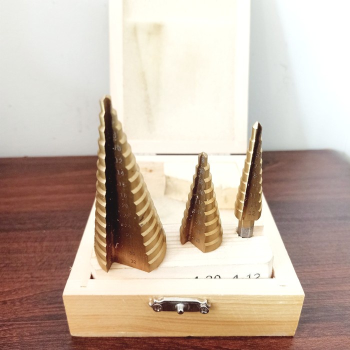 Mata Bor Multi Step Pagoda 4-12 mm| Step Drill Bits Size Ukuran 4-12mm