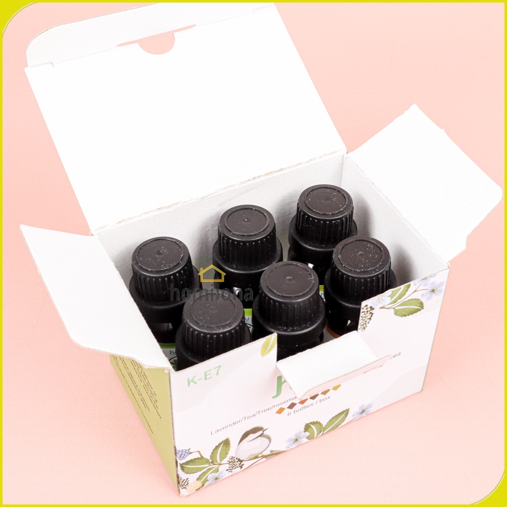 Pure Essential Fragrance Oils Minyak Aromatherapy Diffusers 10ml 6 PCS Taffware HUMI K-E7