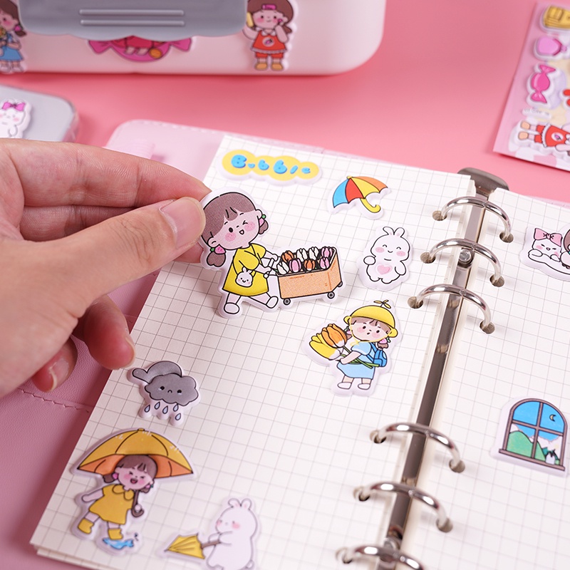 

[LOGU] Stiker lucu karakter anak, Bubble Sticker koleksi stiker fashion mix match