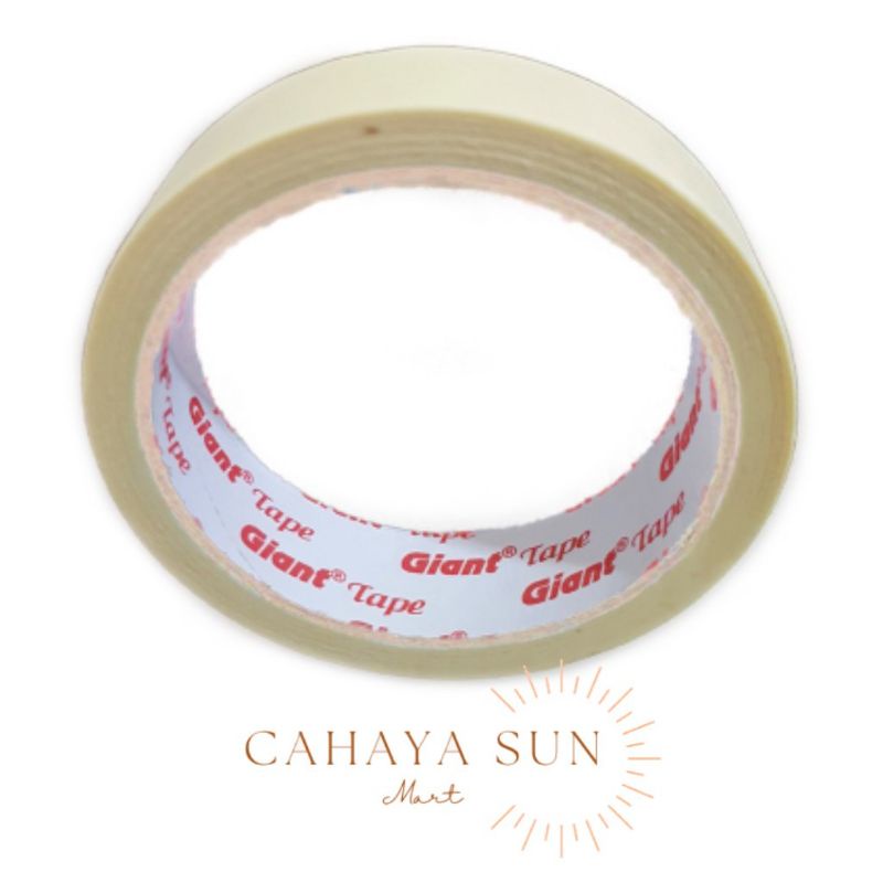 

MASKING TAPE 24MM × 11 METER-LAKBAN KERTAS 1 INCH