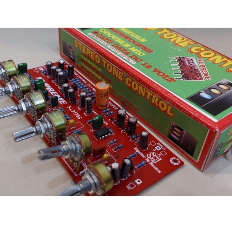 TONE CONTROL STEREO MIDLE + SUBWOFER DC 12V PLUS MIC