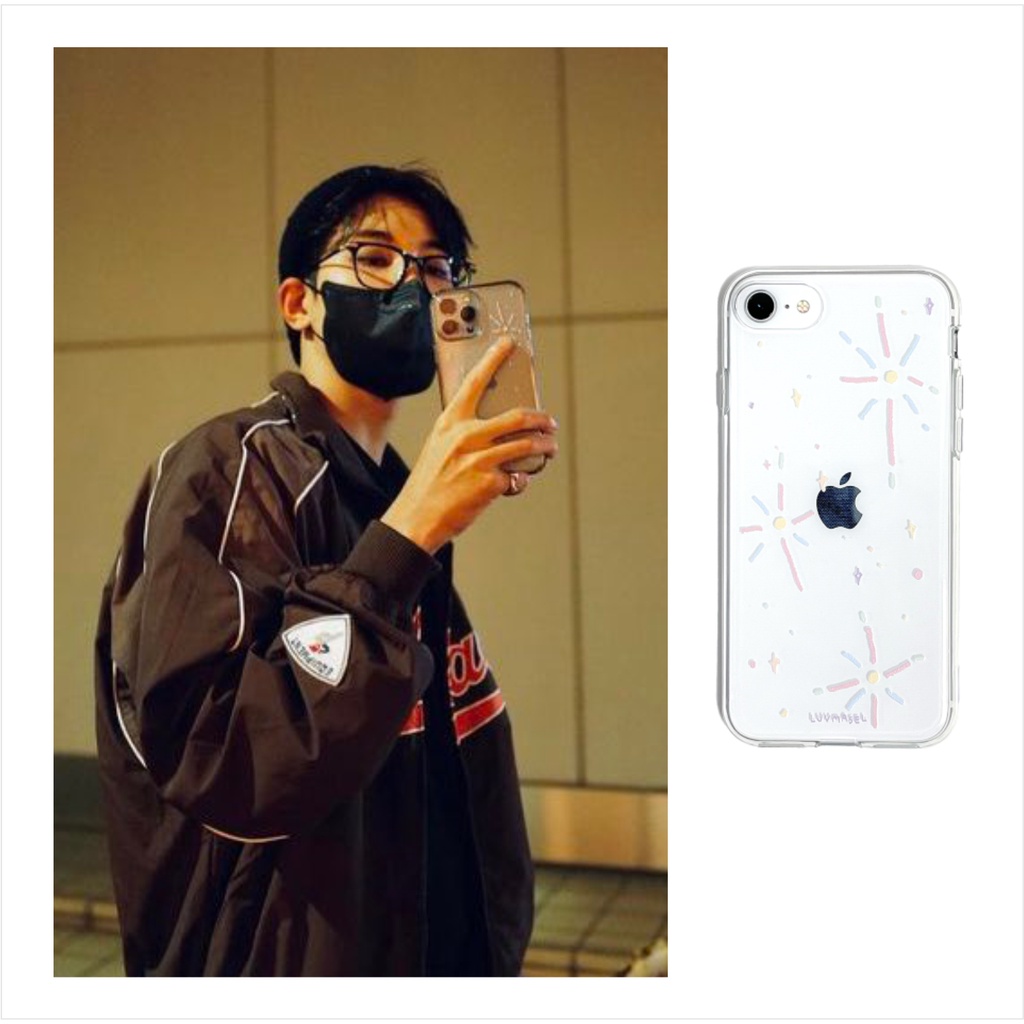 Seventeen Wonwoo firework transparent custom phone case