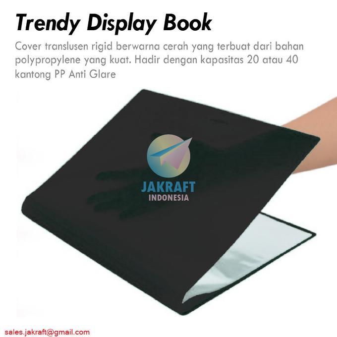 

HRG DISKON Display Book F4 BANTEX 3395 Black 10 Folio isi 40 Clear Holder FC