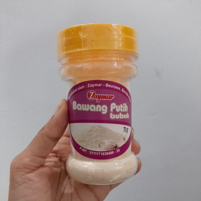 

Bawang Putih Bubuk Alami (Zaymar Banda Aceh) 70gr