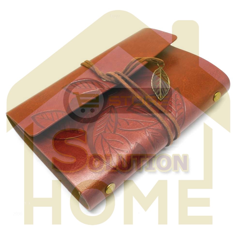 

HSS TOOLS - PHANTACI Buku Catatan Binder Kulit Retro Leaf Kertas B7 - BSD666