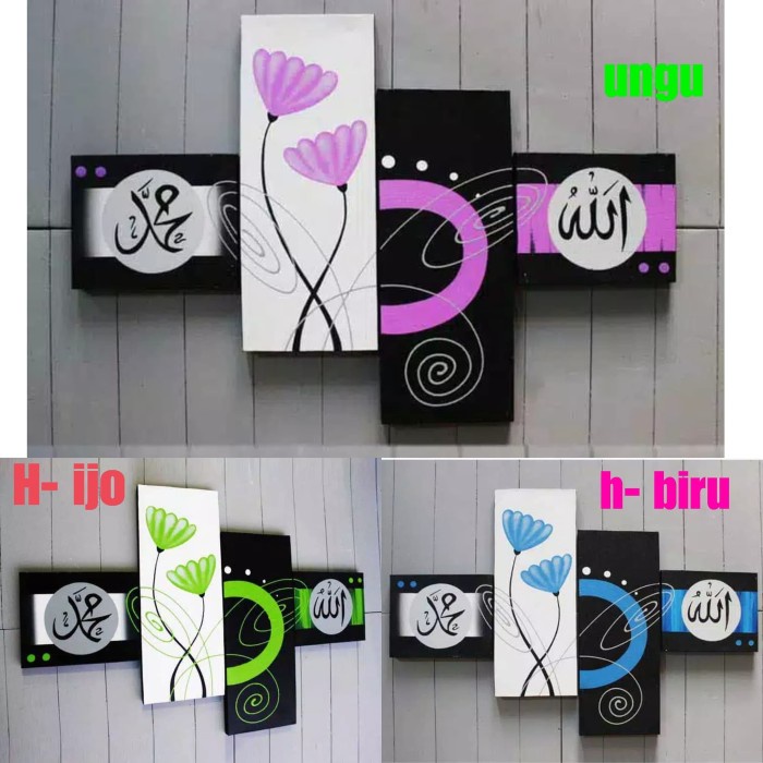 

Lukisan Kaligrafi - Lukisan Tangan Kaligrafi Bunga - Hiasan Dekorasi Dinding Kanvas - Xlxcdriyoni