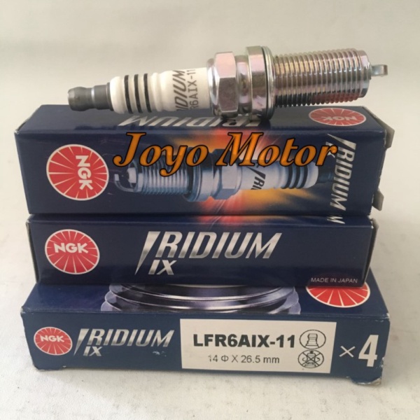 BUSI MOBIL MERK NGK IRIDIUM LFR6AIX-11 INNOVA 1SET 4PCS