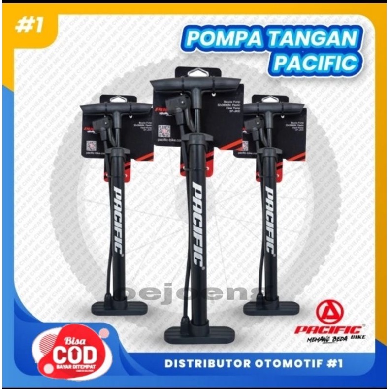 Pompa Ban Sepeda Motor Tangan Portable Pasific Original