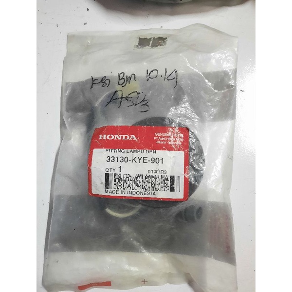 SOCKET LAMPU DEPAN MEGAPRO NEW MONOSHOCK ORIGINAL 33130 KYE 901