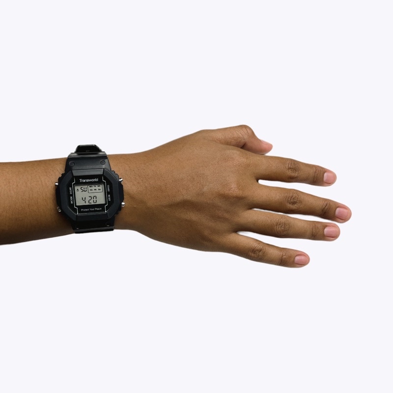 Transworld Digital Watches Peace Black | Jam Tangan Digital